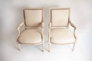 A Pair of French Louis XVI Armchairs